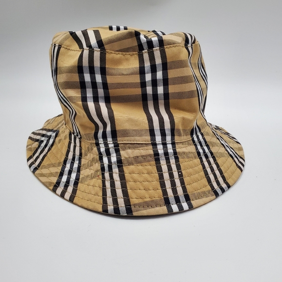 Sandro Other - Sandro Men's Checked Bucket Hat Beige 90s NEW